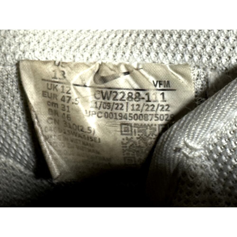 Nike Air Force One ‘07 Size 13 White Casual Sneaker Shoe Pre-Owned Cw2288-111 - Picture 10 of 11